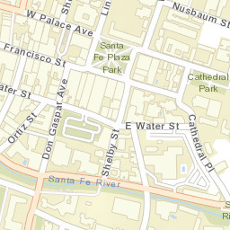 100-110 Old Santa Fe Trail, Santa Fe, NM Street Map