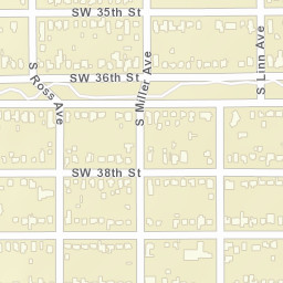 3767-3899 S Ross Ave Oklahoma City Street Map