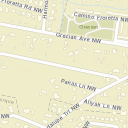 700-798 Camino Floretta Northwest Albuquerque NM Street Map