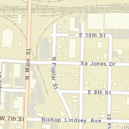 350-398 East 9th Street North Little Rock Street Map