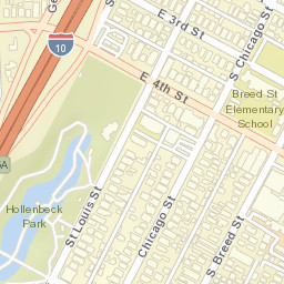 521-599 South Saint Louis Street Los Angeles CA Street Map
