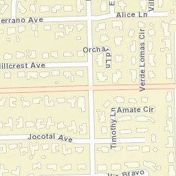 18422-18442 Jocotal Ave, Villa Park, CA Street Map