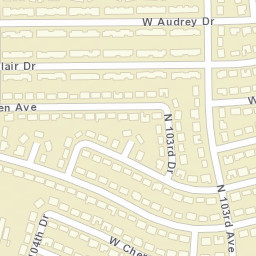 10318 West Andover Avenue, Sun City, AZ  Street Map