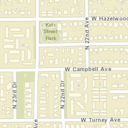 4500-4530 N 23rd Ave Phoenix AZ Street Map