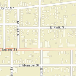 1320 East Van Buren Street, Phoenix, AZ Street Map