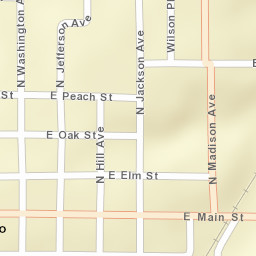 100-198 North Jefferson Avenue, El Dorado Street Map