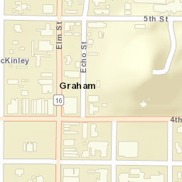 500-598 Oak St, Graham, TX 76450 Street Map