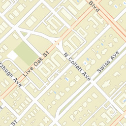 1101-1199 N Collett Ave, Dallas, TX 75206 Street Map