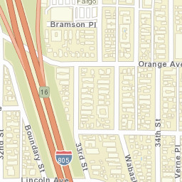 3245-3263 Orange Ave, San Diego, CA Street Map