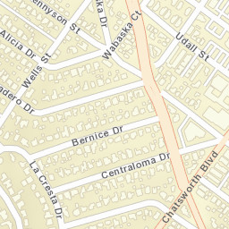2044 Chatsworth Blvd, San Diego, CA Street Map