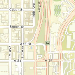 1200-1298 8th Ave, San Diego, CA 92101, USA Street Map