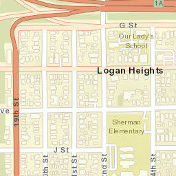 563-599 22nd St, San Diego, CA 92102, USA Street Map