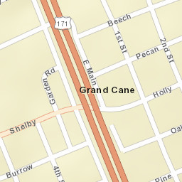 W Main St, Grand Cane, LA 71032 Street Map