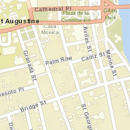 Bridge of Lions, St Augustine, FL 32084 Street Map