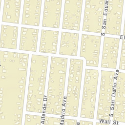 533 South San Dario Avenue, San Antonio Street Map