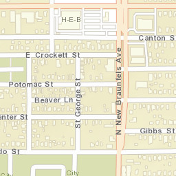 2039-2099 East Houston Street, San Antonio Street Map