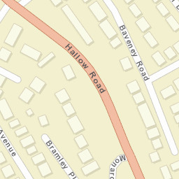 101 Hallow Rd, Worcester, Worcestershire WR2 6DF, UK Street Map