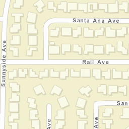 1549-1569 Santa Ana Ave Clovis CA Street Map