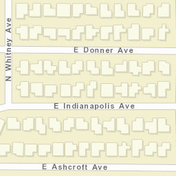 4745-4751 E Donner Ave Fresno CA Street Map