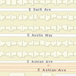 3830-3862 Ashlan Ave Fresno CA Street Map