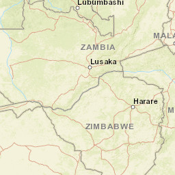 Zimbabwe Street Map