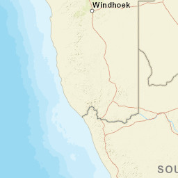 Namibia Street Map