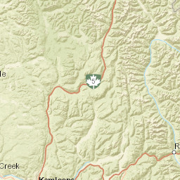Clearwater Valley Road, Thompson-Nicola A Street Map