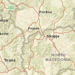 North Macedonia Map