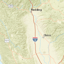 Deerlick Springs Rd Douglas City California  Street Map