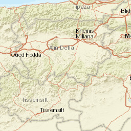 Tissemsilt Street Map