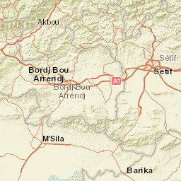 Bordj Bou Arréridj Street Map
