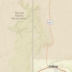 Indian Service Rte 13 Shiprock NM Street Map