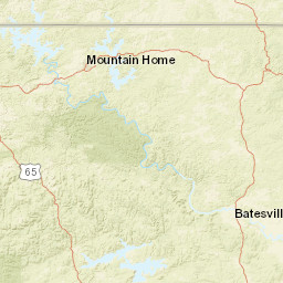 Buffalo National River County Road 281 Saint Joe AR Street Map