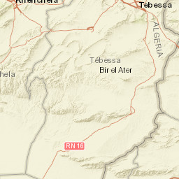Tébessa Street Map