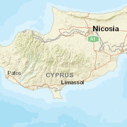 Nicosia District (Lefkoşa) Street Map