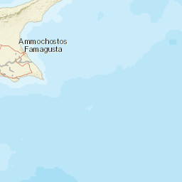 Famagusta District (Mağusa) Street Map
