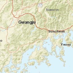 Gwangju Street Map
