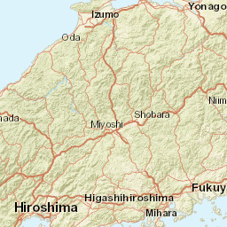 Tottori Prefecture Street Map
