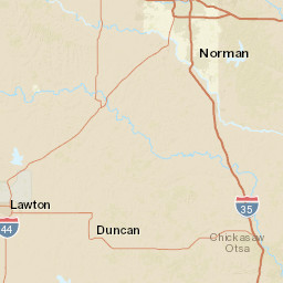 1301-1399 West Ash Avenue Duncan OK Street Map