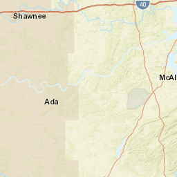 N Country Club Rd Ada Oklahoma Street Map