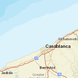 Skhirate-Témara Street Map