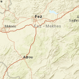 Fès-Meknès Street Map