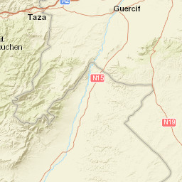 Taza Street Map