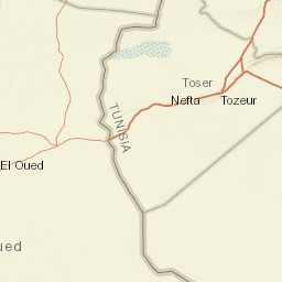Tozeur Street Map