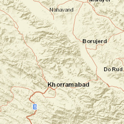 Lorestan Street Map
