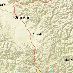 Jammu and Kashmir Street Map