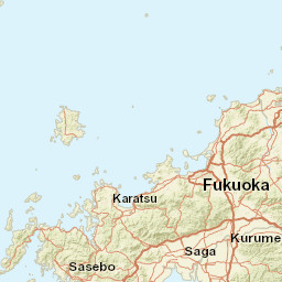 Fukuoka Prefecture Street Map