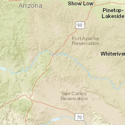 1130 East Deuce of Clubs, Sitgreaves National Forest Street Map