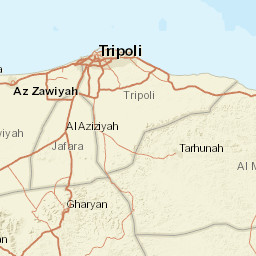 Zawiya District Street Map