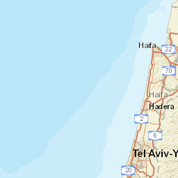 Tel Aviv District Street Map